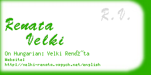 renata velki business card